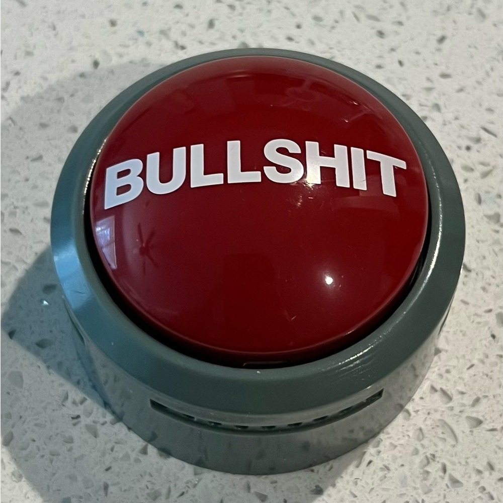 The Official Hilarious BS Button with Sound Effects & Flashing Light